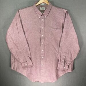 Alexander Lloyd Mens Tall Long Sleeve Button Down Dress Shirt Single Needle 20